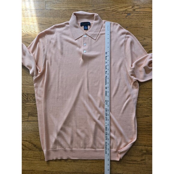 Brooks Brothers Sweater Mens XL Silk Blend Long Sleeve Knit Pullover - Picture 5 of 6